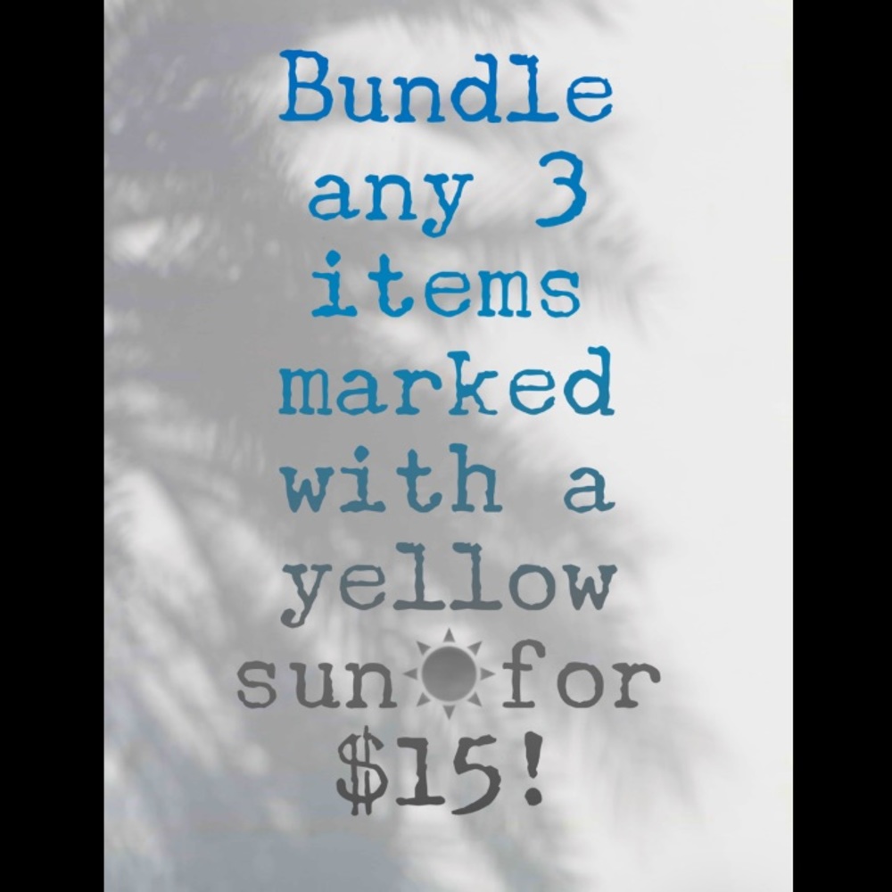 SALE 3/$15 Marked With A 👉🏻 ☀️